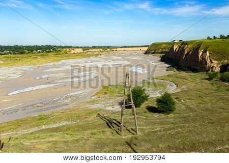 The Aksu River in Kazakhstan in the spring .
