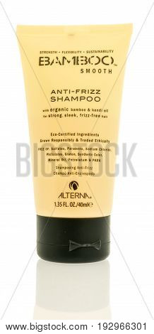 Winneconne WI -23 June 2017: A bottle of Bamboo smooth shampoo on an isolated background