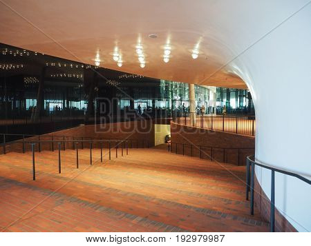 Elbphilharmonie Concert Hall Plaza In Hamburg