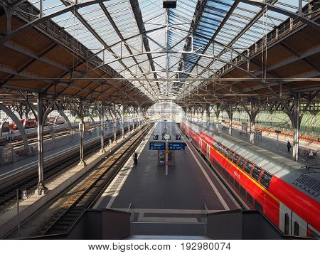 Hauptbahnhof (central Train Station) In Luebeck