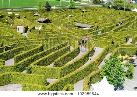 The Labyrinth Of Evionnaz On Switzerland