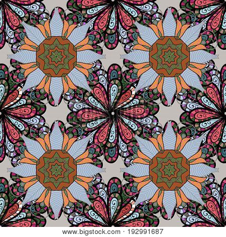 Motley illustration. Small colorful flowers. Vector cute pattern in small flower. The elegant the template for fashion prints. Spring floral background with flowers.