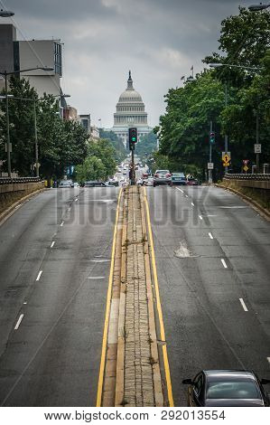 Capitol Building In Washington Dc In Spring
