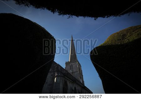 Painswick, Gloucestershire, Uk, 24th February 2019, St Marys Church In Painswick