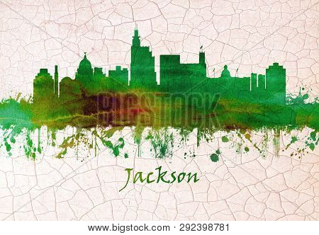 Skyline Of Jackson, The Capital City Of Mississippi
