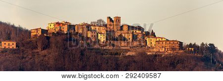 Sommocolonia - Medieval Small Town Near Barga At Sunset, Lucca Province, Tuscany, Italy, Europe
