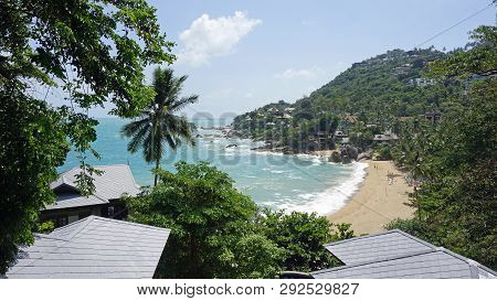 Exotic Tropical Beach On Koh Samui In Thailand