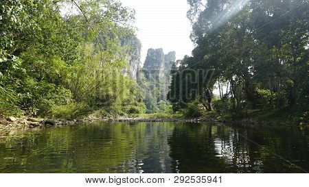 Rafting Tour On Sok River In Thailand