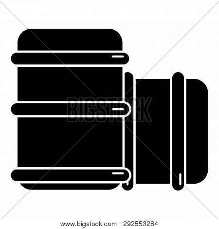Paintball Barell Equipment Icon. Simple Illustration Of Paintball Barell Equipment Icon For Web Desi