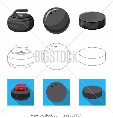 Vector Illustration Of Sport And Ball Icon. Set Of Sport And Athletic Stock Vector Illustration.