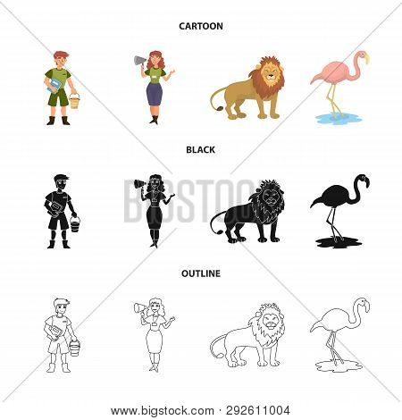 Vector Design Of Nature  And Fun  Icon. Set Of Nature  And Entertainment Vector Icon For Stock.