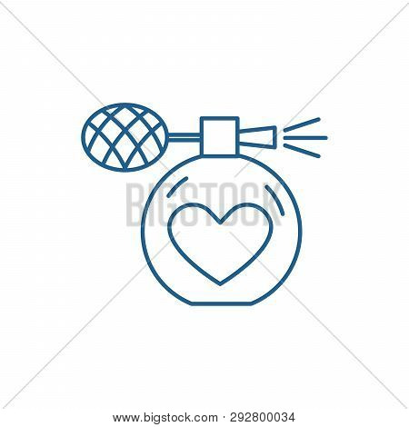 Perfumery Line Icon Concept. Perfumery Flat  Vector Symbol, Sign, Outline Illustration.