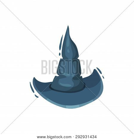 Witch Hat On White Background. Vector Illustration.