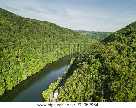 Aerial View To Bukk Mountains National Park, Hungary
