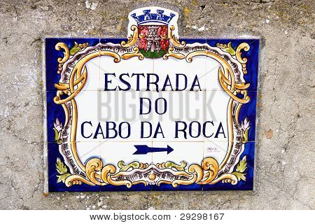 Značení v Cabo Da Roca