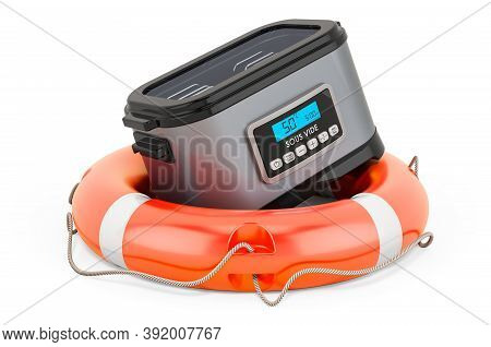 Service And Repair Of Sous Vide Machine, 3d Rendering Isolated On White Background