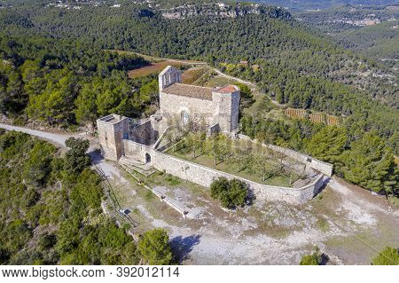 Sanctuary Of Santa Maria De Foix In Torrelles, Barcelona Romanesque Style With A Single Nave Covered