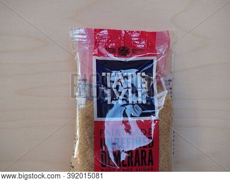 Liverpool - Oct 2020: Tate Lyle Cane Sugar Packet