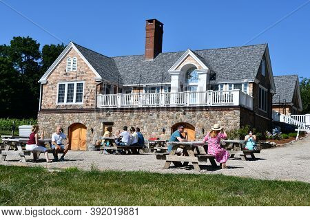 Clinton, Ct - Jul 4: Chamard Vineyard In Clinton, Connecticut, As Seen On July 4, 2020.