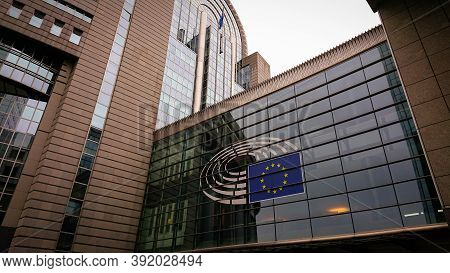 Brussels, Belgium - May 12, 2018: European Parliament - Liaison Office In Belgium