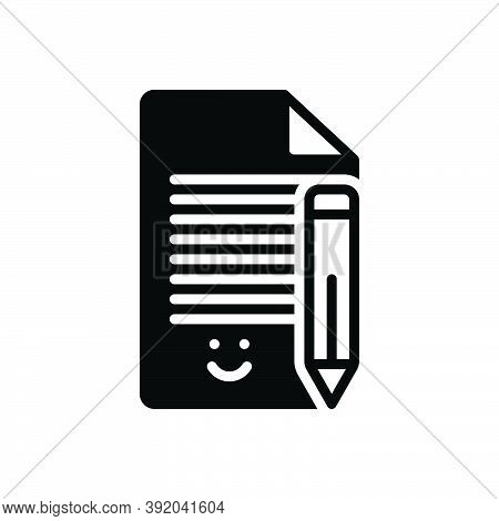 Black Solid Icon For Phrase Expression Protasis Clause Expression Idiom Write Wording Note