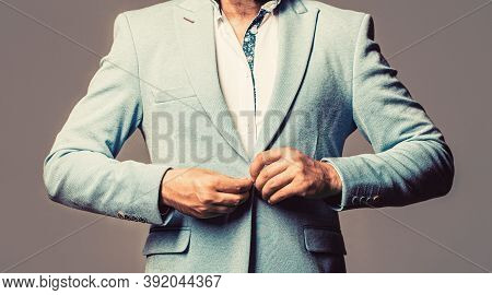Man In Suit. Male In Tuxedo. Elegant Handsome Man In Suit