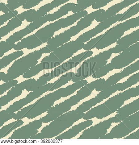 Green Brush Stroke Fur Seamless Pattern