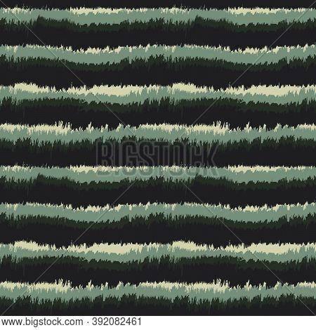 Green Brush Stroke Fur Seamless Pattern