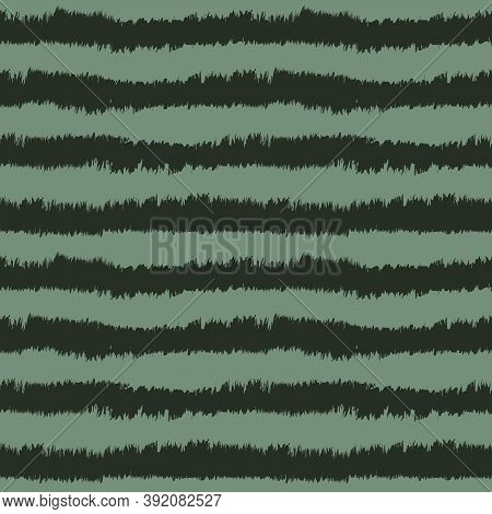 Green Brush Stroke Fur Seamless Pattern