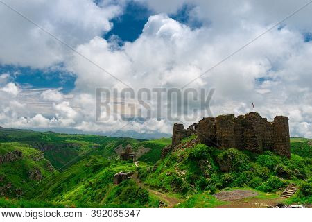 Old Amberd Fortress In The Mountains Of Armenia
