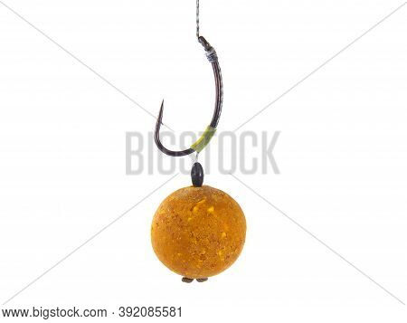 Fishing Rig For Carps, Boilie Rig, Isolated On White