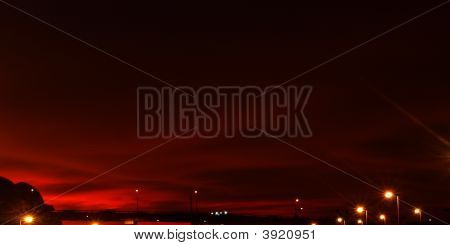 Cielo rosso rosso