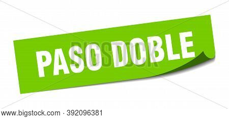 Paso Doble Sticker. Paso Doble Square Sign. Paso Doble. Peeler