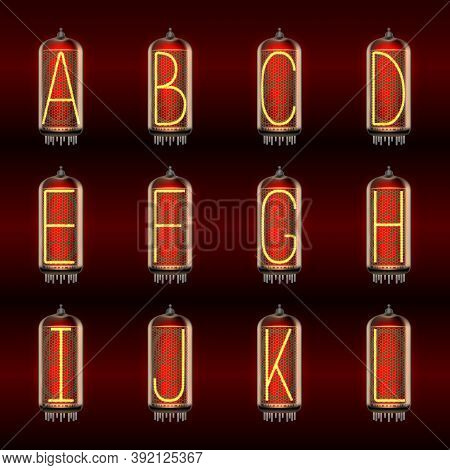 Nixie Tube Indicator Lamp With Letter Set