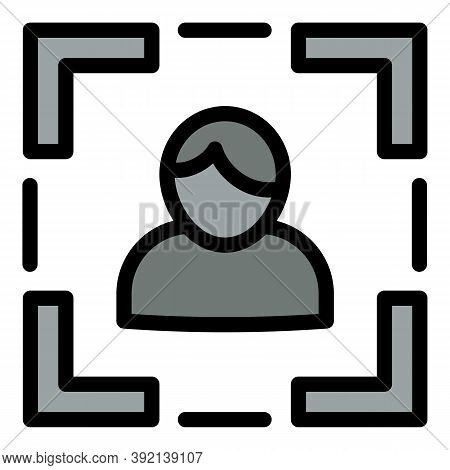 Camera Autofocus Icon. Outline Camera Autofocus Vector Icon For Web Design Isolated On White Backgro