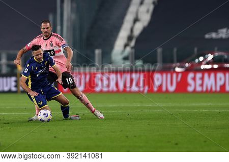 Torino, Italy. 25th October 2020. Nikola Kalinic Of Hellas Verona Fc In Action During The Serie A Ma