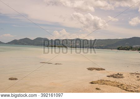 Panoramic Landscape, Relaxing Beach View From In Thailand, 2018