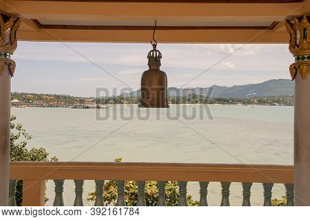Panoramic Landscape, Relaxing Beach View From Temple Thailand, 2018