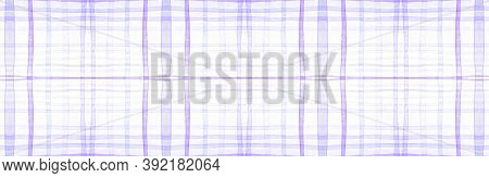 White Flannel Checks. Watercolour Tartan Repeat. Abstract Gingham Ornament. Seamless Flannel Checks.