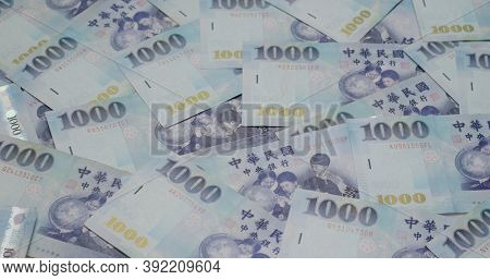 Pile of New taiwan dollar