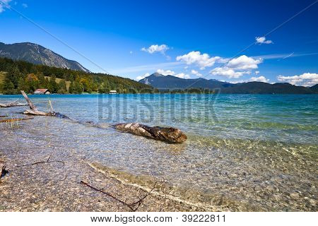 Krásná Alpská jezera Walchensee