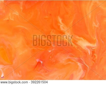 Abstract Paint Texture  Background. Orange,  Red , Gold, Colour  Poster Paints Used