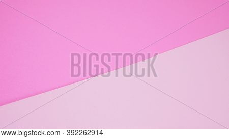 Empty Paper In Two Shade Of Pink Color  For Background.