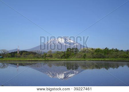 Mt.iwate And Pastoral Landscape