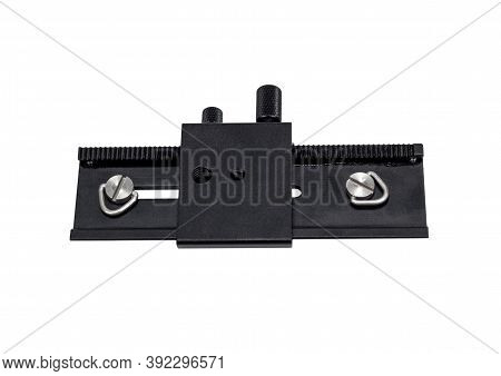 Camera Macro Rail. Isolated On White Background.