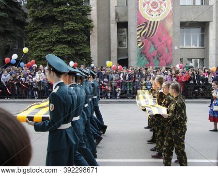 Victory Parade Of The 71th Anniversary Of The Victory Day, Pyatigorsk Russia - May 09, 2016