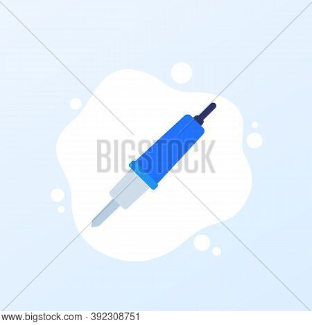Soldering Iron Icon, Flat Vector, Eps 10 File, Easy To Edit