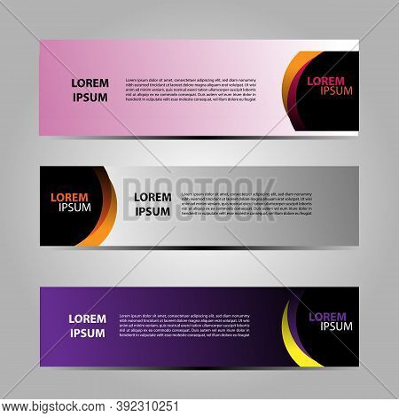 Banner Background Design Vector With Elegant And Simple Style