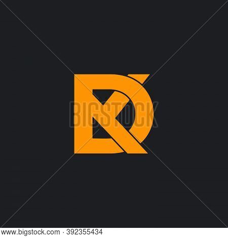 Abstract Letter Yd Linked Flat Logo Vector