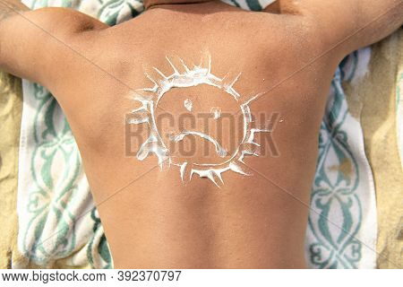 A Man With Ungry Sun On His Back